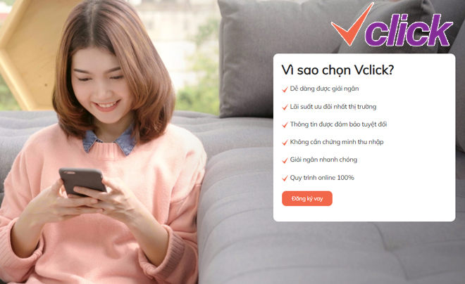 Vay tiền online Vclick trên app My Viettel